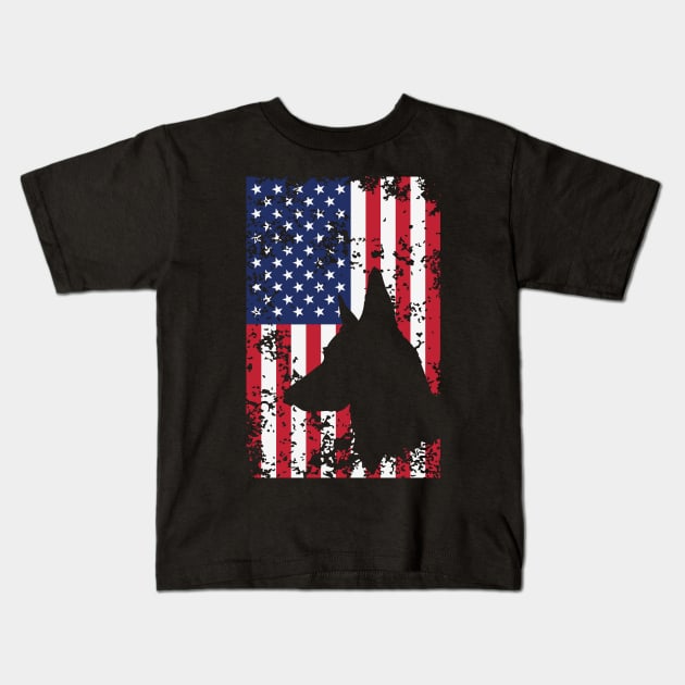 Dog Soldier National Hero  Proud Patriotic Kids T-Shirt by jonathanptk